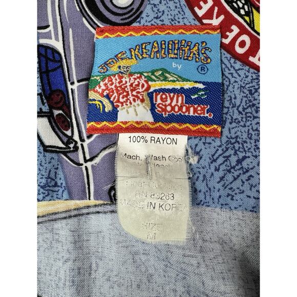 VTG Reyn Spooner Joe Kealoha's Hawaiian Shirt Mens M Tiki Aloha Hotrod Gasser - Picture 2 of 10